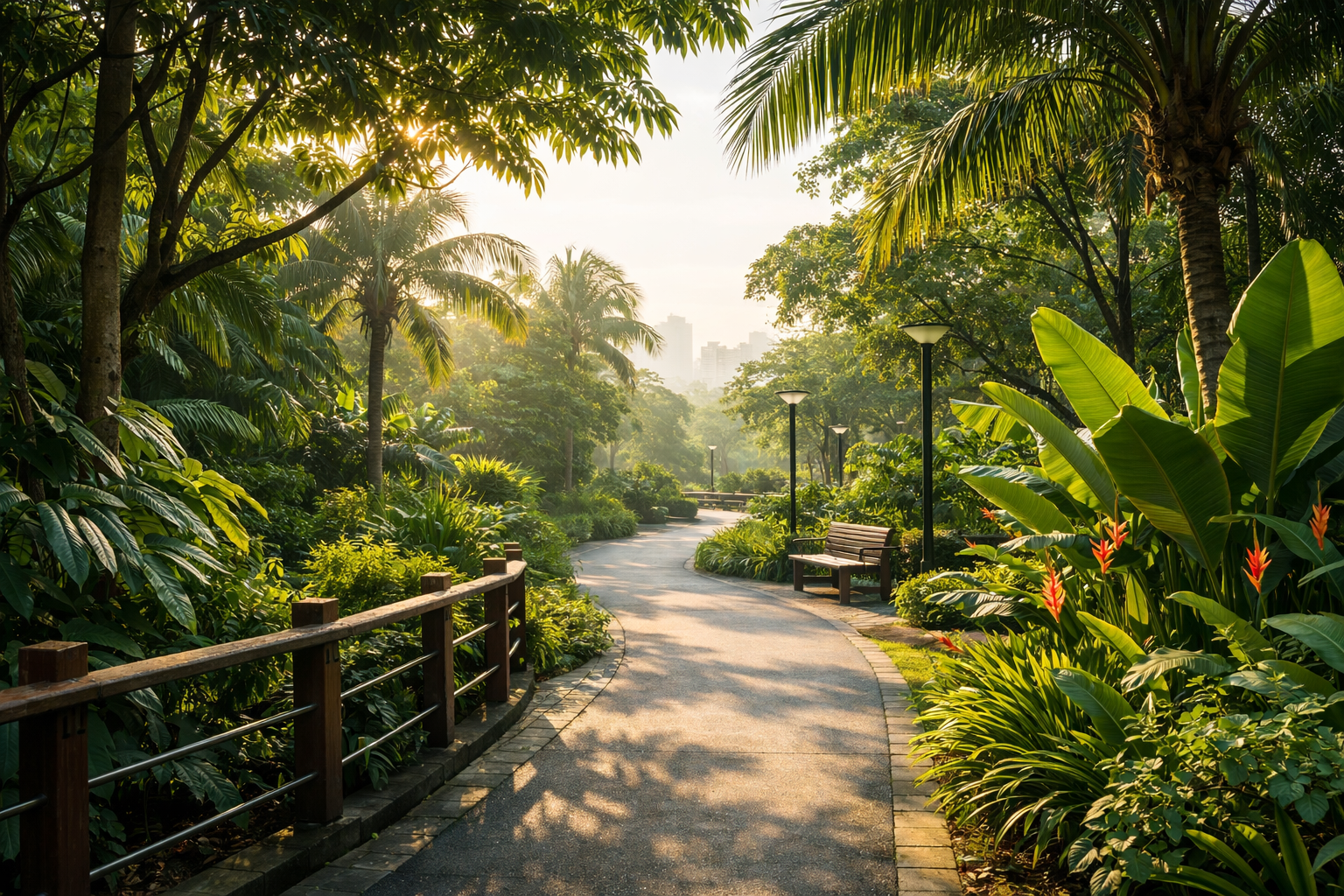 Nature path representing long-term wellness